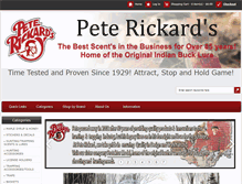 Tablet Screenshot of peterickard.com